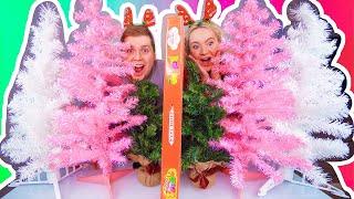 ТЕЛЕПАТИЯ НОВОГОДНЯЯ ЁЛКА ЧЕЛЛЕНДЖ  Twin Telepathy Christmas Tree Challenge