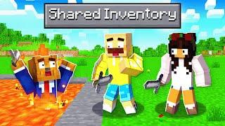 Minecraft But We SHARE An Inventory