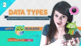 [AppyBuilder] Learn to Code: Data Types