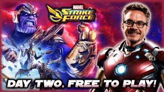 There's a LOT Going on in Marvel Strike Force!  Day 2, Free to Play