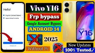 Vivo Y16 FRP Bypass Setting Not Open 2025  | Vivo Frp New Method Android 14 | Letest Security Vivo