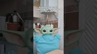 Banyo Yoda'nın küçükken yaptığı şey  | Baby Yoda #babyyoda