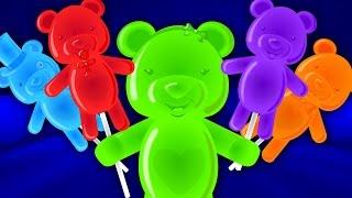 Jelly Bears | Five Little Lollipops | Nursery Rhymes For Baby And Kids | Songs For Childrens