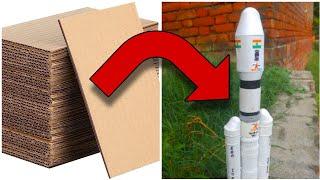 How to make CHANDRAYAAN 3 model out of cardboard roll #chandrayaan3 #cardboard