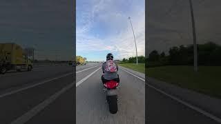 Getting the hang of riding on the Highway #cbr650r #liluzivert #asmr #akrapovic #bikelife
