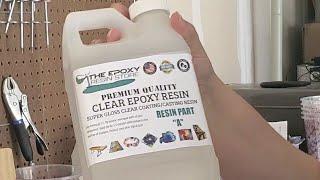 The Epoxy Resin Store clear epoxy resin time lapse demo.