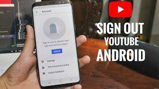 How To Sign out From YouTube In Android Easy