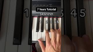 7 Years - Lukas Graham Easy Piano Tutorial