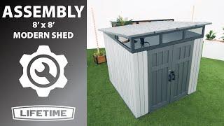 Lifetime 8' x 8' Modern Shed | Model 60336 | Lifetime Assembly Video