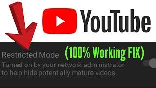 How To Fix YouTube Restricted Mode Turned On By Network Administrator (Simple Way 2024)