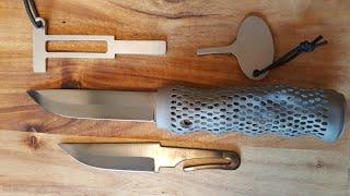 НОЖ СО СМЕННЫМИ КЛИНКАМИ. BUSHCRAFTER Warrior Knife. Кухонный тест