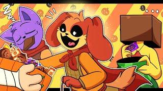 CatNap X DogDay & Yarnaby's Halloween Surprise | Poppy Playtime Chapter 3┃Comic Dub