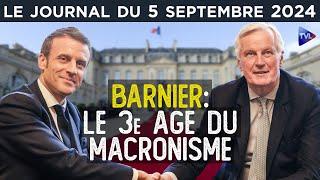 Michel Barnier Premier ministre : Bruxelles à Matignon - JT du jeudi 5 septembre 2024