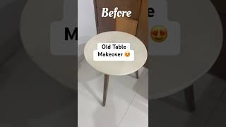 Old Table Makeover with Resin #resinart #resincraft #resintable #ytshorts