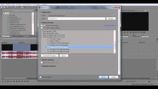 Как сохранить видео в Sony Vegas Pro 11 (10 или 9)