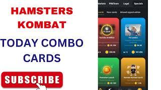 TODAY HAMSTER COMBO CARDS | HAMSTER BOT | ONLINE EARNINGS #hamsterbot #combocard