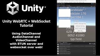 WebRTC in Unity with STUN server VideoChannel, AudioChannel AND DataChannel over WEB!