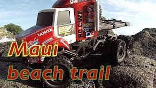 RC CWR on the beaches of Maui 2 6X6 Losi Trail Trekkers