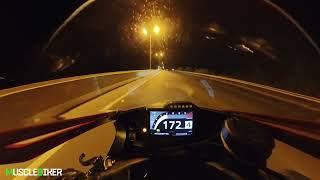 CBR1000RR-R Night Top Speed - 4th Gear 299km/h -