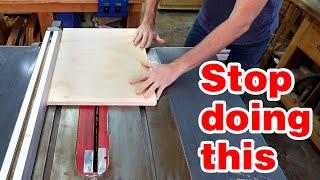 6 common things you might be doing wrong with your table saw