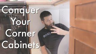 3 Simple Tips to Maximize Your Corner Cabinets.  Magic Corners, Super Susans, Innovative Shelving.