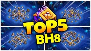 NEW TOP 5 BH8 Trophy Bases Copy Link | BEST BUILDER HALL 8 Bases, Clash of Clans