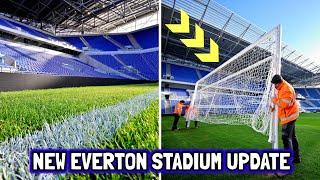 BEAUTIFUL! SEE YOU SOON! New Everton Stadium Update! Pitch Lines, Goal Post,Hydrotherapy Pool & More