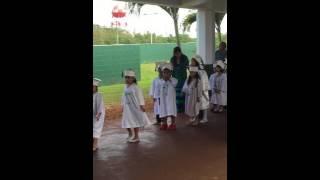 Finegayan Elementary kindergarten school room 114.. Althea is the tallest..