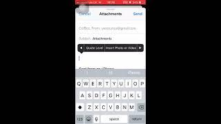 How to add an attachment to an email on Apple iPhone