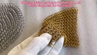 Metal Ring Mesh For Hotel/Office Decoration