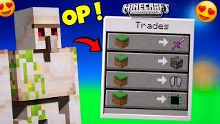 MINECRAFT‚But Iron Golem Trade OP ITEMS....