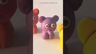 Easy Clay Art for Kids| Fun DIY Clay Art for Kids| Sisu TV Shorts #SisuTV #elephant #art #shorts