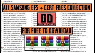 All Samsung EFS + CERT Files Collection, Latest Almost tested, Fix IMEI Problem,