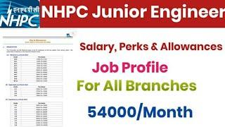 NHPC je electrical, mechanical, civil job profile