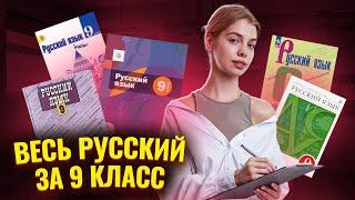 ВЕСЬ русский язык за 9 класс | Посмотри это видео перед ОГЭ