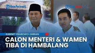 Calon Menteri, Wamen & Kepala Badan Tiba di Hambalang, Prabowo-Gibran Beri Pembekalan