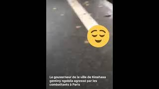 URGENT LE GOUVERNEUR DE LA VILLE DE KINSHASA MR NGOBILA AGRESSÉ PAR LES COMPATTANT A PARIS.