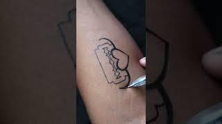 Make tattoo’s New trick unlock 🫨🫨🫨 #tattoo #trending #howtomaketattooathomewithpen #diytattoo