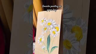 Himi gouache painting daisy  #himi #gouachepaint #gouache #painting #daily #creativity #shorts