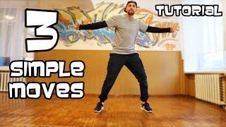 3 SIMPLE EASY DANCE MOVES. FAST TUTORIAL FOR BEGINNERS