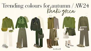 Fashion colour trends for Autumn/Fall AW24 | Trending colours | Khaki - Will it work for you?