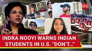 'Formulae For Distaster': Indra Nooyi Advices India Students In U.S Amid String Of Tragedies