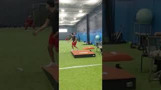 Dylan Rich, Class of 2022. Winter pitching workouts w/ Steve Hayward
