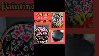 DIY Hand-Painted Floral Box | Beautiful Brush Painting on Metal Box#brushpainting#paintingideas#art