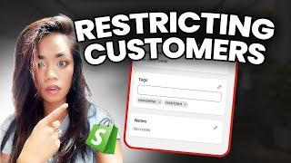 How to restrict customers from placing orders | shopify tutorial