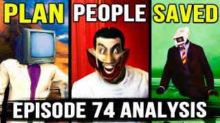 RIP TITAN CAMERAMAN TITAN G-TOILET& Skibidi Toilet 74 Analysis | All Secrets & Easter Eggs