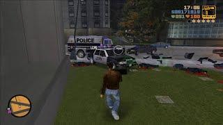 GTA 3 War With Police SWAT FBI ARMY + 6 Star Wanted Level Police Chase Escape