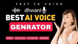 Creat Best Ai Voice with ai Generator App |dhwani Ai Voice Generator Like a Human Free