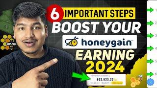 Fast Earning Tips For Honeygain App 2024  increase Your Honeygain Earning | Fast Earning Update