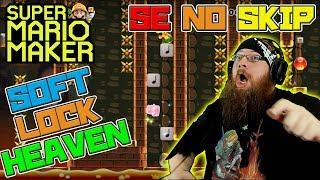 SOFT LOCK HEAVEN! - Super Mario Maker - Super Expert No Skip with Oshikorosu